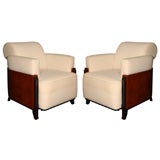 Pair of Art Deco Club Chairs by Jules Cayette