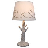 Plaster Tree Lamp