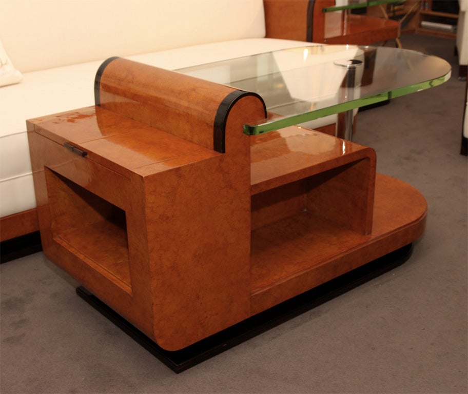 French Large Art Deco Coffee Table  by Jules Cayette