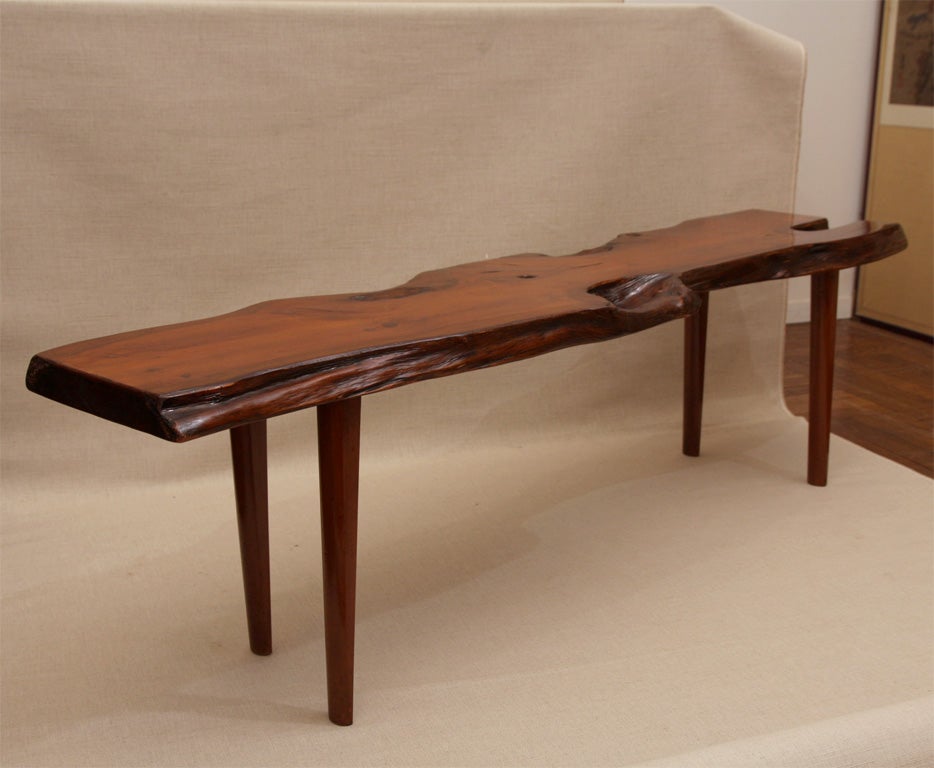 Yew Wood Coffee Table by "Reynolds of Ludlow, " England, c. 1950s at