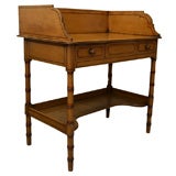Antique Faux Bamboo Painted Washstand, England, 19th Century
