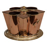 Brass &  Copper Ship's Wine Cooler, England, Late 19th c.