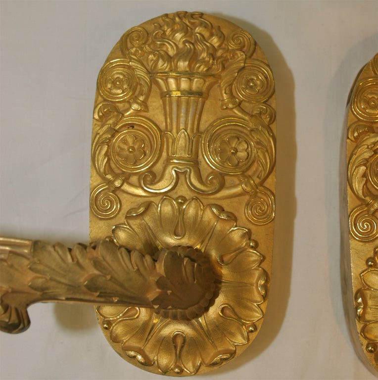Pair of French Empire Sconces