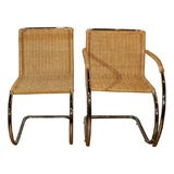 A Set of Eight “Mies van der Rohe” Caned Chairs