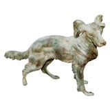 Antique Bronze Dog