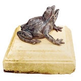 Vintage Lead Frog Fountain