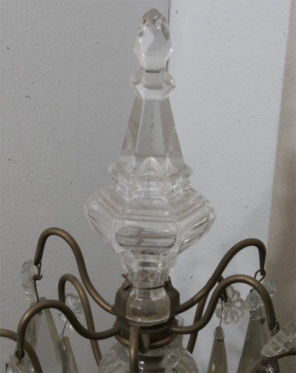 a pair of French crystal table lamps 2