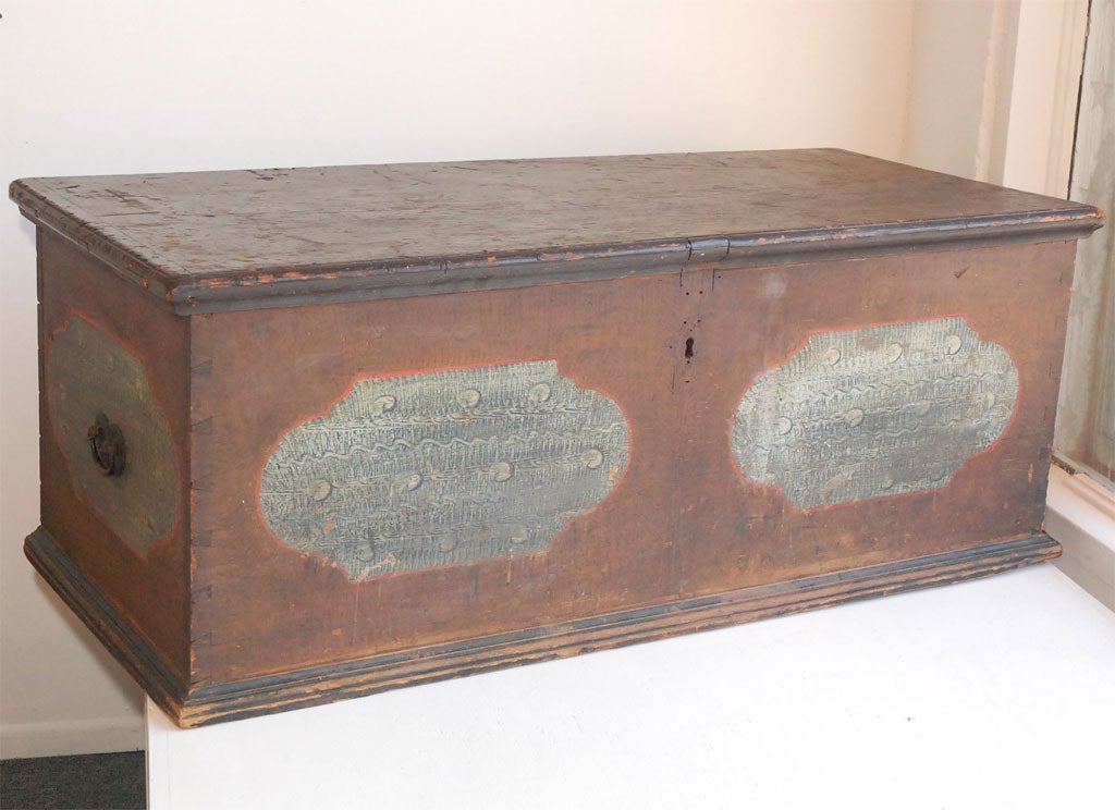 18THC DOWER CHEST FROM BERKS COUNTY PENNSYLVANIA