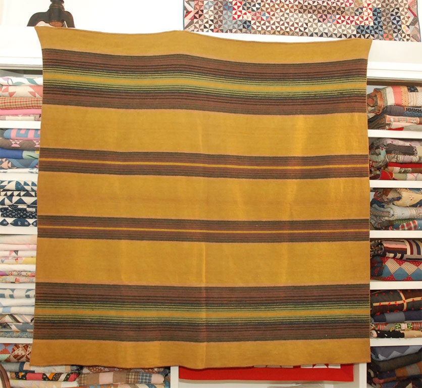 19THC WOOL HORSE BLANKET