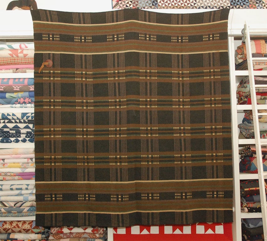 19THC WOOL HORSE BLANKET