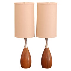 Vintage Pair  of "Bowling Pin" table lamps.