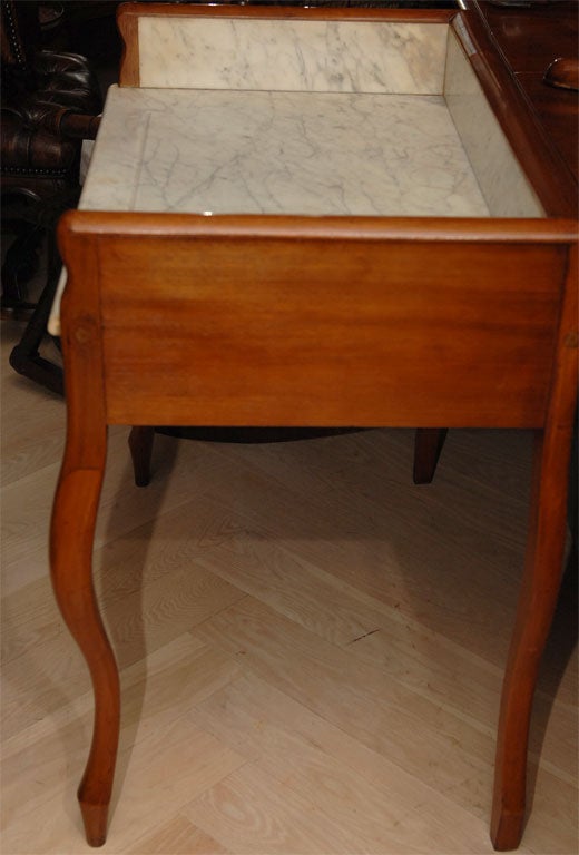 Marble Fruitwood Wash Stand