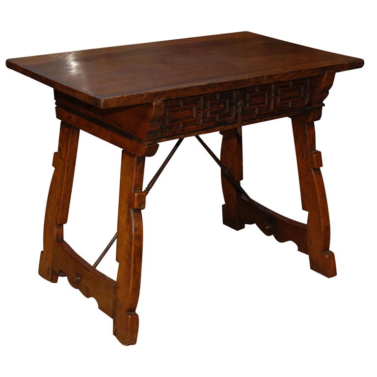 Spanish walnut desk For Sale