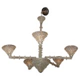 Rostrato technique glass chandelier by Barovier