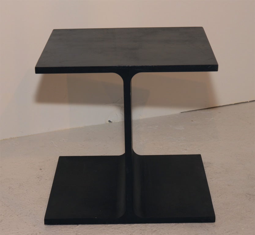 American I-Beam Side Table by Ward Bennett