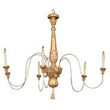 Italian Gilt Pricket Chandelier