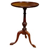 19th Century Mahogany Candle Stand on Tripod Base