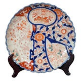 19th Century Imari Charger with Fluted Edges