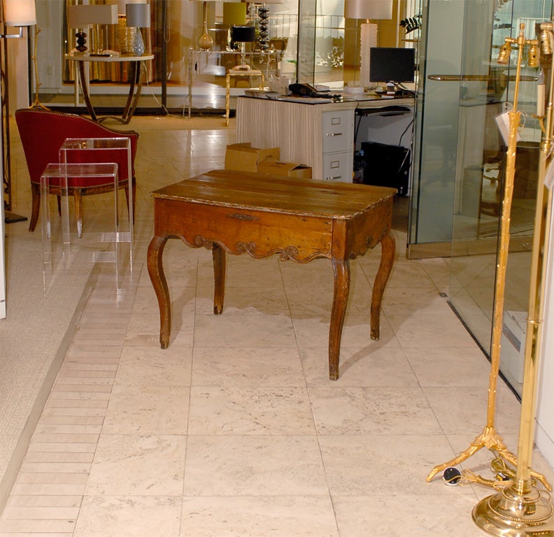 Italian Writing Table with Drawer