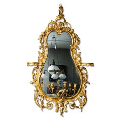 Antique An 18th Century Irish Watergilt Girondole Mirror