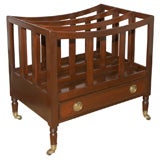 Antique Regency mahogany canterbury music stand, c.1820