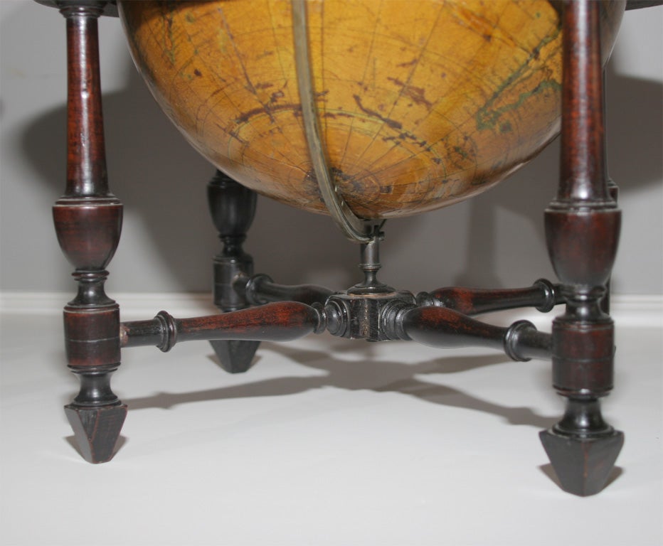 George IV Matched Pair of Antique Globes by Newton, Son & Berry. English, Circa 1834 For Sale