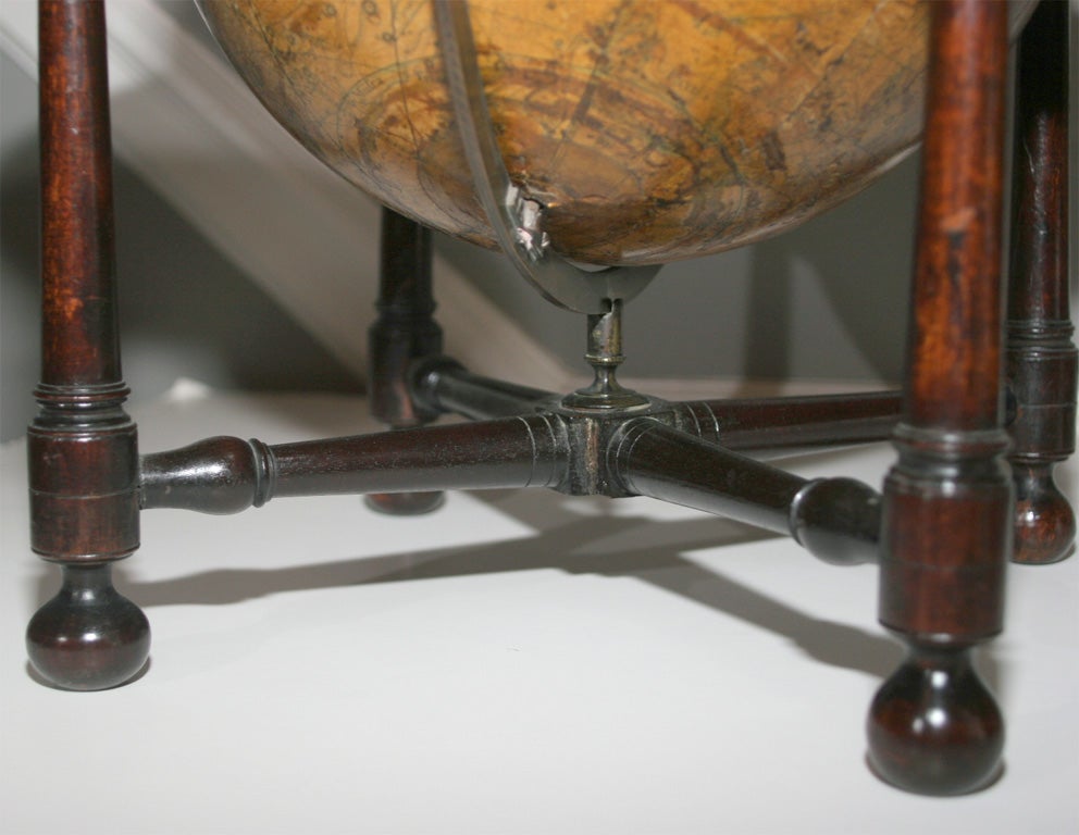 Matched Pair of Antique Globes by Newton, Son & Berry. English, Circa 1834 In Excellent Condition For Sale In New York, NY