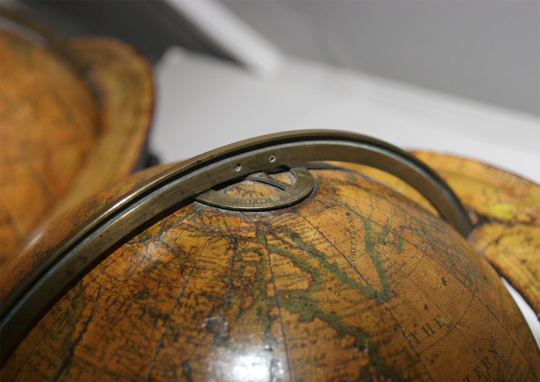 19th Century Matched Pair of Antique Globes by Newton, Son & Berry. English, Circa 1834 For Sale