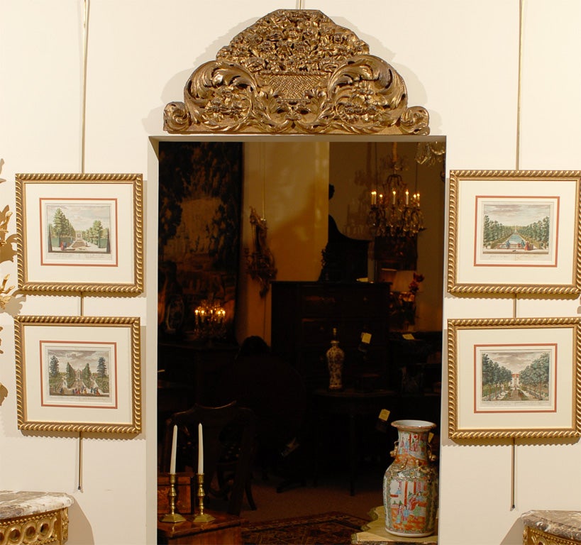 Early 18th Century French Gilt-Wood Overdoor.