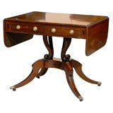 Regency Mahogany Sofa Table with  Greek Key Design, ca. 1810