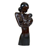 "Mother And Child" Austrian Bronze by Haganauer
