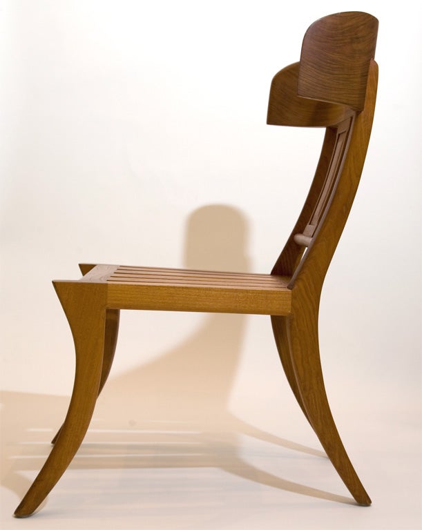American Set of 4 Teak Klismos Chairs by Michael Taylor