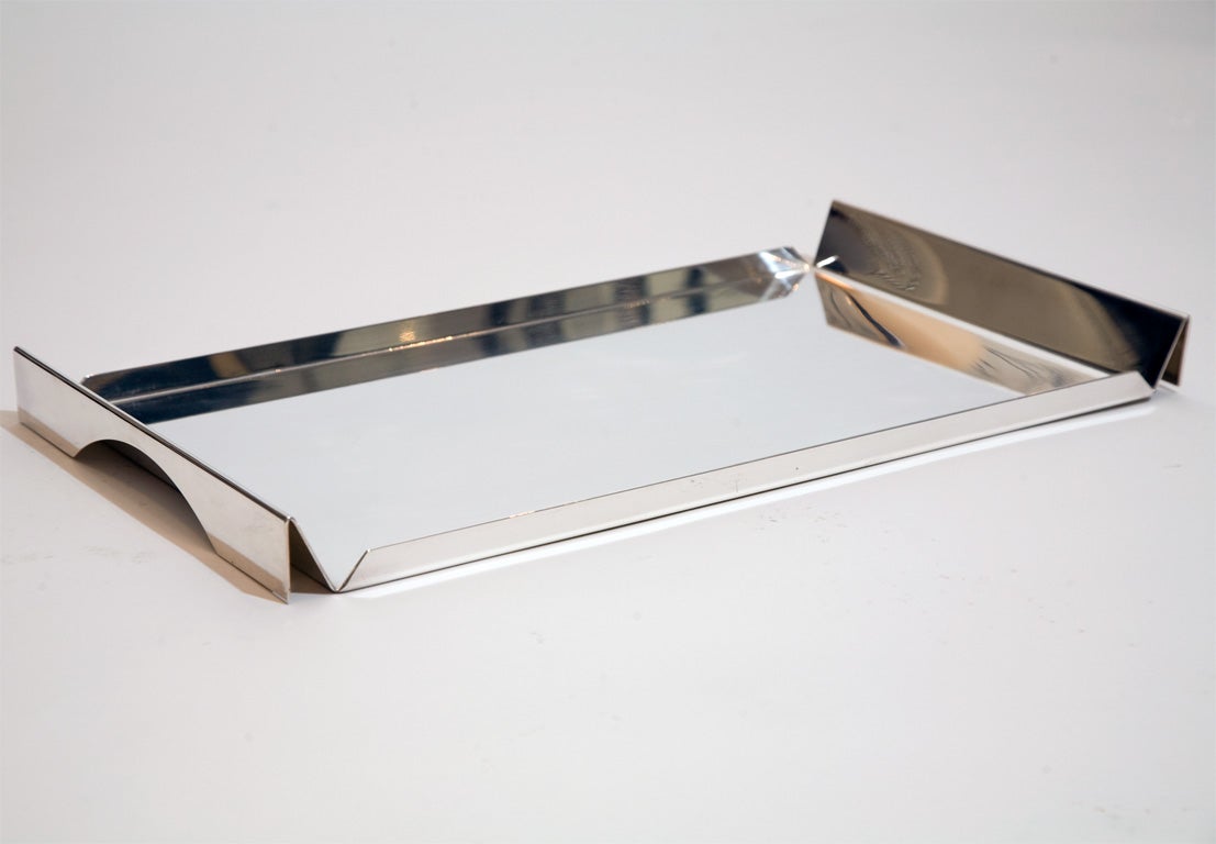 Silver Plated Tray by Lino Sabattini
