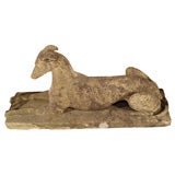 Antique Pair of Lifesize Greyhound Statues
