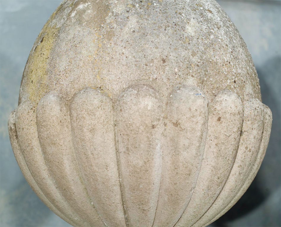 Pair of Large Portland Stone Acorn Gate Pier Finials at 1stDibs | stone ...