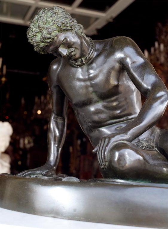 French Bronze figure of the Dying Gaul
