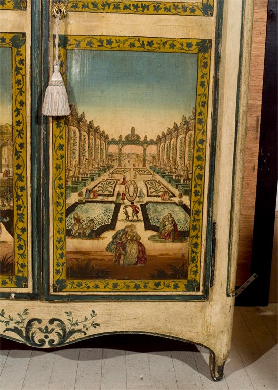 a  2 door  arte povera decorated  cabinet