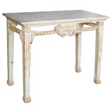 marble top console table