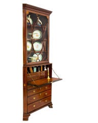 Irish Mahogany Corner Secretary 10