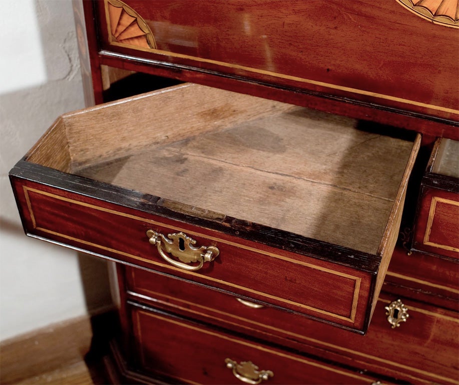 antique corner secretary desk with hutch