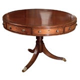 Mahogany Drum Table