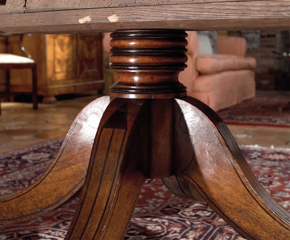Mahogany large-scale drum table 1