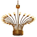 24 arm chandelier in bronze