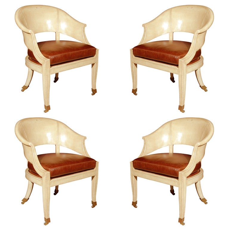 Set of Four Marge Carson Chairs at 1stdibs