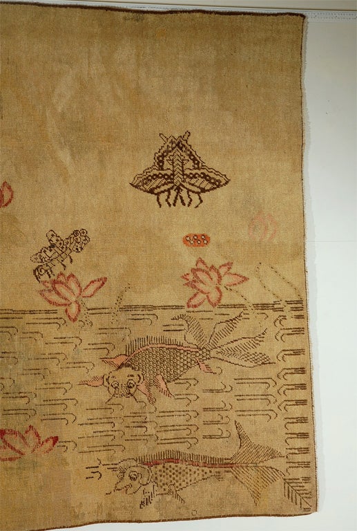 Samarkand Rug with Aquatic theme.