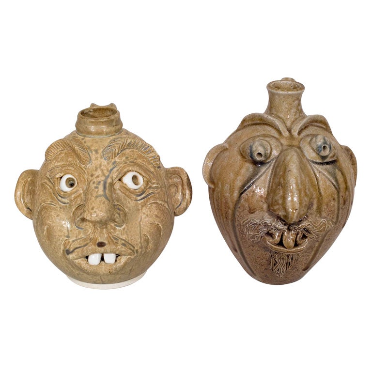 Ash-glazed Face Jugs