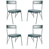 Set of Four Outdoor Dining Chairs by Salterini