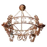 Pair of Copper Chandeliers