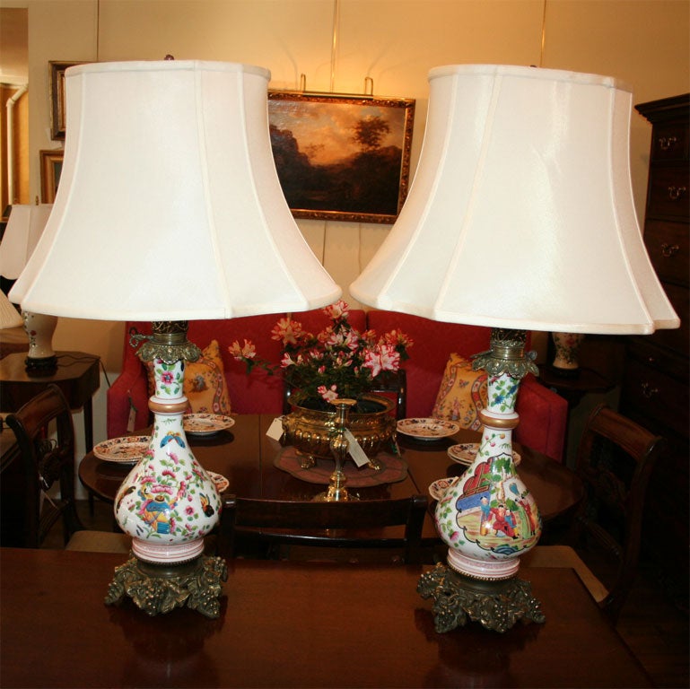 Pair of French Porcelain Vases in Chinese Taste