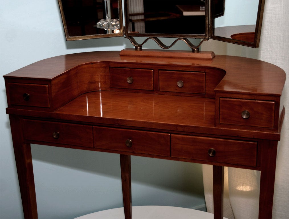 Italian Dressing Table with Mirror by Gio Ponti